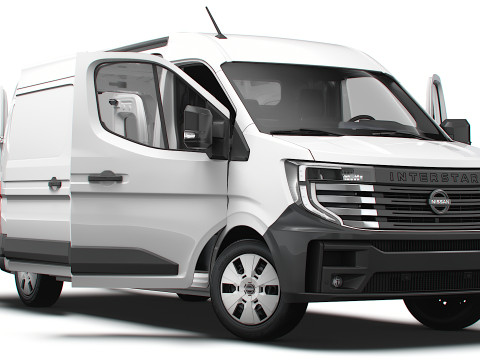 Nissan Interstar L3H2 Van HQ Interior 2024 3Dモデル
