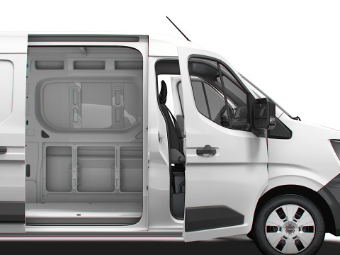 Nissan Interstar L3H2 Van HQ Interior 2024 3D Model