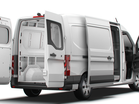 Nissan Interstar L3H2 Van HQ Interior 2024 3D Model