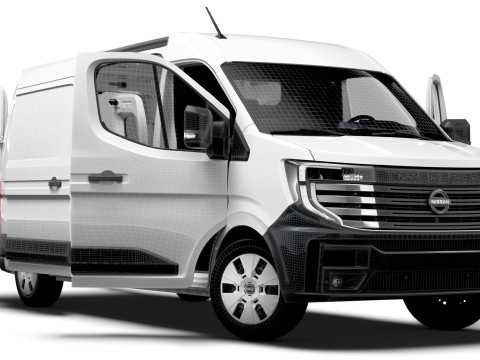 Nissan Interstar L3H2 Van HQ Interior 2024 3D Model