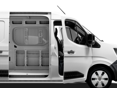 Nissan Interstar L3H2 Van HQ Interior 2024 3D Model