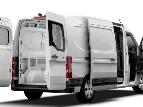 Nissan Interstar L3H2 Van HQ Interior 2024 3D Model