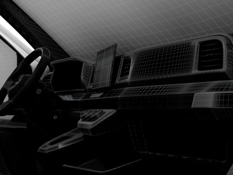 Nissan Interstar L3H2 Van HQ Interior 2024 3D Model