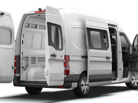 Nissan Interstar L3H3 CrewCab Van HQ Interior 2024 3D Model
