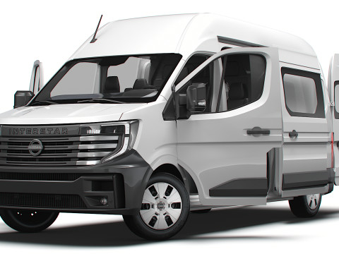 Nissan Interstar L3H3 CrewCab Van HQ Interior 2024 3D Model