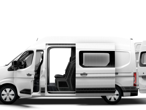 Nissan Interstar L3H3 CrewCab Van HQ Interior 2024 3D Model