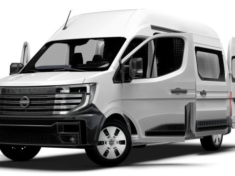 Nissan Interstar L3H3 CrewCab Van HQ Interior 2024 3D Model