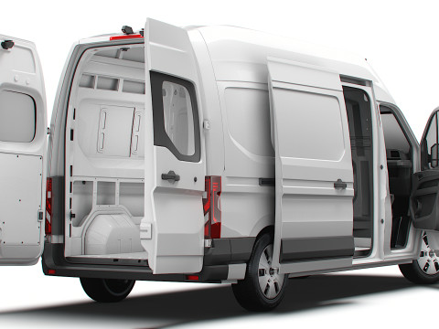Nissan Interstar L3H3 Van HQ Interior 2024 3Dモデル