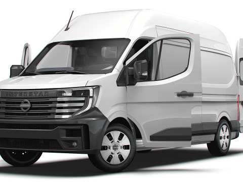 Nissan Interstar L3H3 Van HQ Interior 2024 3Dモデル