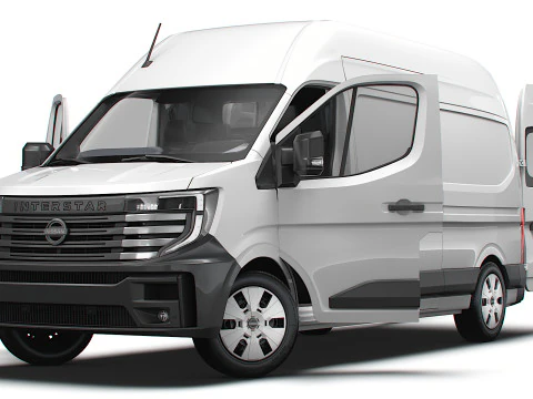Nissan Interstar L3H3 Van HQ Interior 2024 3D Model