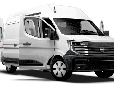 Nissan Interstar L3H3 Van HQ Interior 2024 3Dモデル