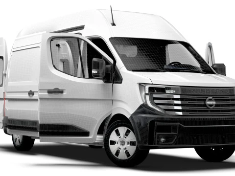 Nissan Interstar L3H3 Van HQ Interior 2024 3D Model