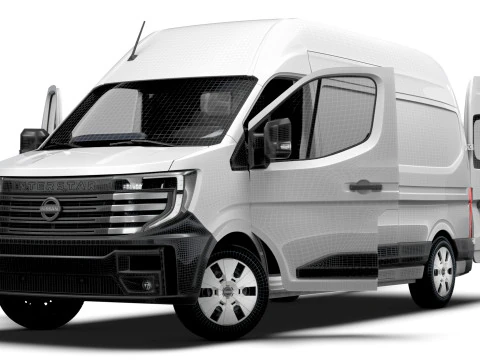 Nissan Interstar L3H3 Van HQ Interior 2024 3D Model