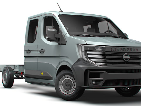 Nissan Interstar CrewCab L3 Chassis 2024 3D Model