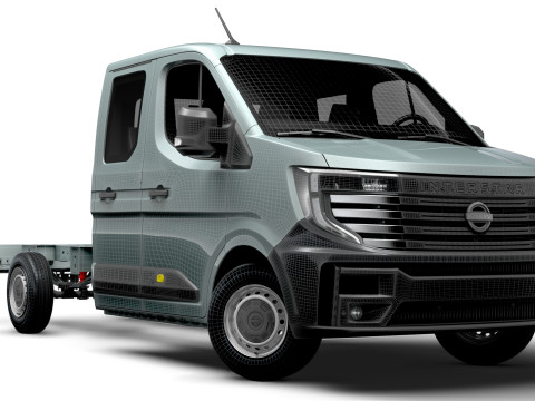 Nissan Interstar CrewCab L3 Chassis 2024 3D Model