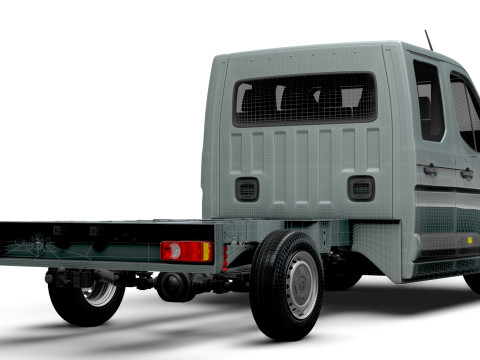 Nissan Interstar CrewCab L3 Chassis 2024 3D Model