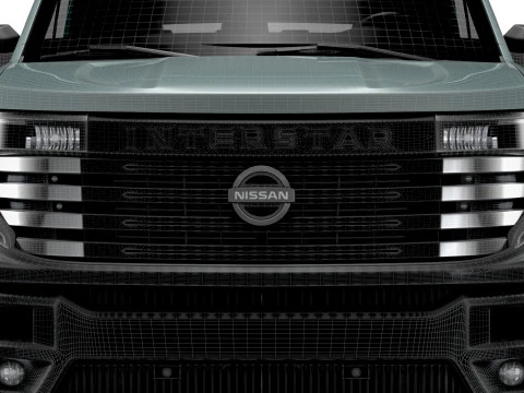 Nissan Interstar CrewCab L3 Chassis 2024 3D Model