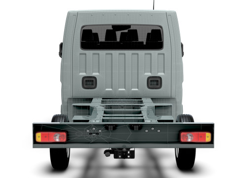 Nissan Interstar CrewCab L3 Chassis 2024 3D Model
