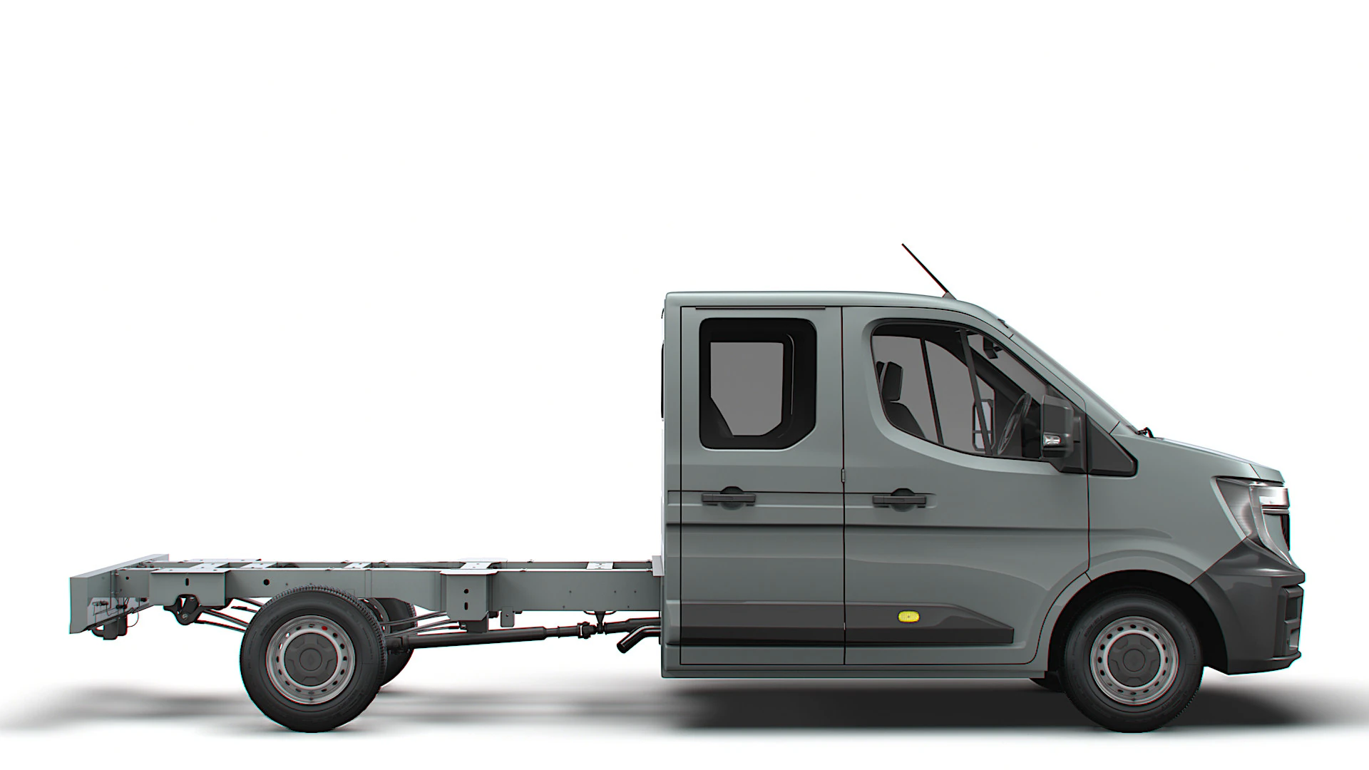 Renault Master CrewCab L3 Chassis 2024 3D Model .c4d .max .obj .3ds .fbx .stl .blend 