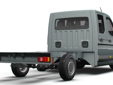 Renault Master CrewCab L3 Chassis 2024 3D Model