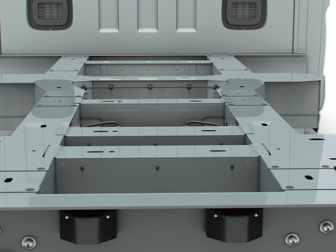 Renault Master CrewCab L3 Chassis 2024 3D Model