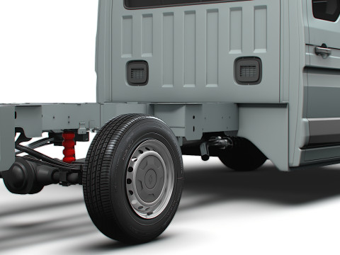 Renault Master CrewCab L3 Chassis 2024 3D Model