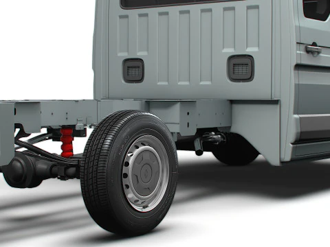 Renault Master CrewCab L3 Chassis 2024 3D Model
