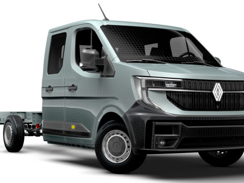 Renault Master CrewCab L3 Chassis 2024 3D Model