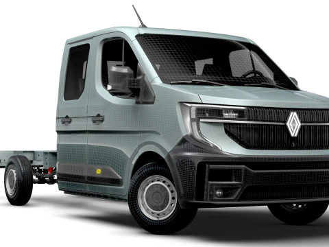 Renault Master CrewCab L3 Chassis 2024 3D Model