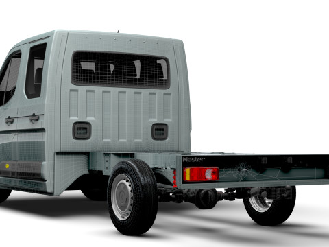 Renault Master CrewCab L3 Chassis 2024 3D Model