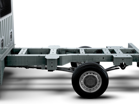 Renault Master CrewCab L3 Chassis 2024 3D Model