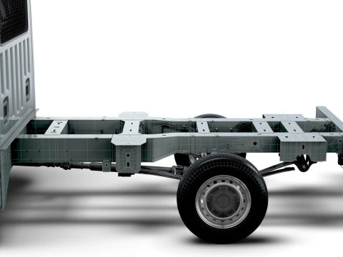 Renault Master CrewCab L3 Chassis 2024 3D Model