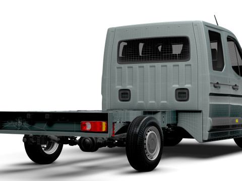 Renault Master CrewCab L3 Chassis 2024 3D Model