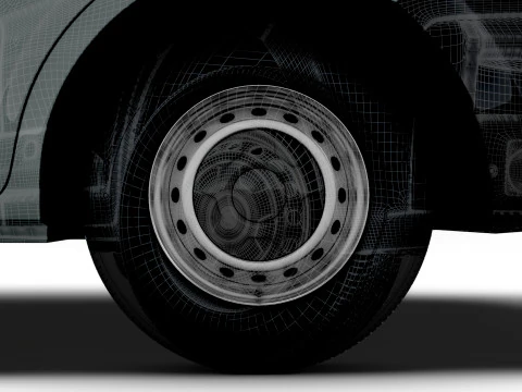 Renault Master CrewCab L3 Chassis 2024 3D Model