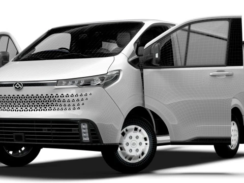 Maxus eDeliver 7 L1H1 HQ Interior 2024 3D Model
