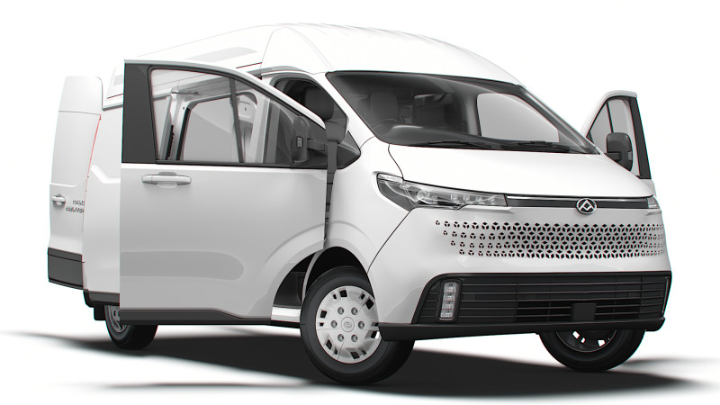 Maxus eDeliver 7 L2H2 HQ Interior 2024 Model 3D .c4d .max .obj .3ds .fbx .stl .blend 