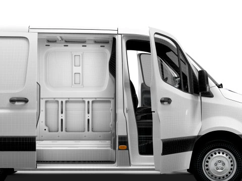 Wnętrze Freightliner Sprinter L1H1 FWD HQ 2024 Model 3D