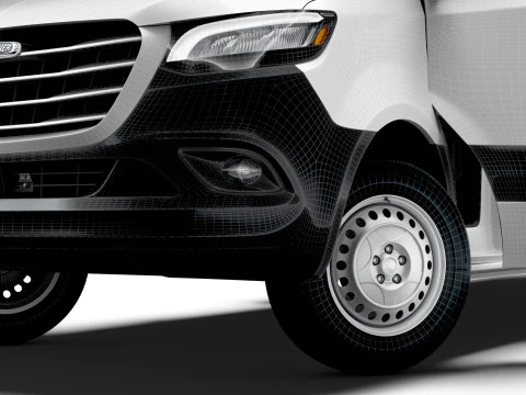 Wnętrze Freightliner Sprinter L1H1 FWD HQ 2024 Model 3D