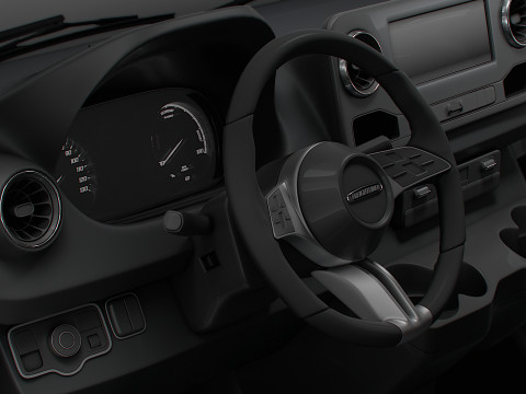 Freightliner Sprinter L1H2 FWD HQ Interior 2024 3D Model