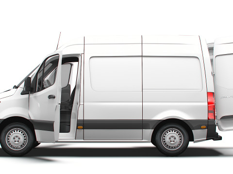 Freightliner Sprinter L1H2 FWD HQ Interior 2024 3D Model