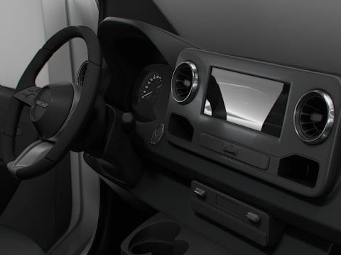 Freightliner Sprinter L1H2 FWD HQ Interior 2024 3D Model
