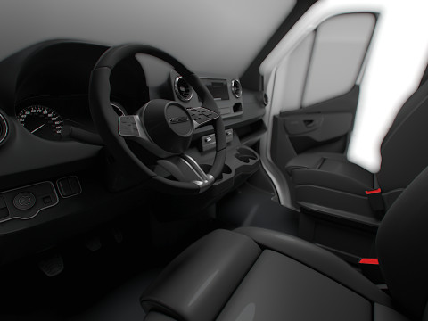 Freightliner Sprinter L1H2 FWD HQ Interior 2024 3D Model