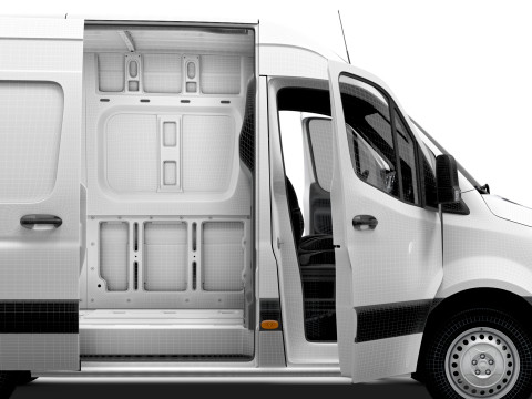 Freightliner Sprinter L1H2 FWD HQ Interior 2024 3D Model