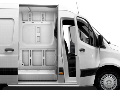Freightliner Sprinter L1H2 FWD HQ Interior 2024 3D Model