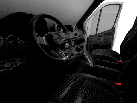 Freightliner Sprinter L1H2 FWD HQ Interior 2024 3D Model