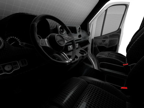 Freightliner Sprinter L1H2 FWD HQ Interior 2024 3D Model
