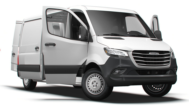 Freightliner Sprinter L2H1 FWD HQ Interior 2024 3D 모델 .c4d .max .obj .3ds .fbx .stl .blend