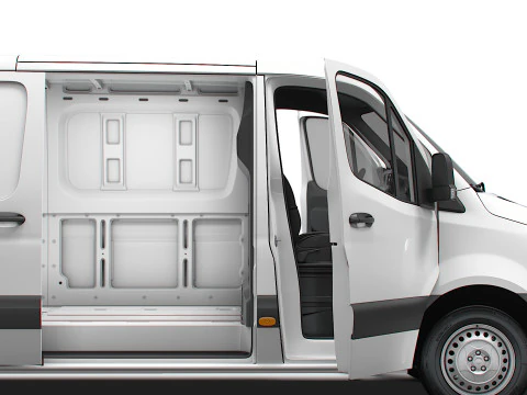Freightliner Sprinter L2H1 FWD HQ Interior 2024 3D Model