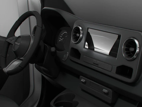 Freightliner Sprinter L2H1 FWD HQ Interior 2024 3D Model