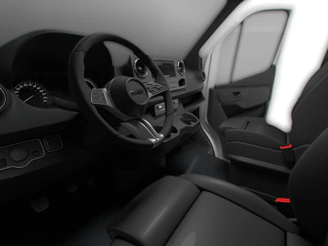 Freightliner Sprinter L2H1 FWD HQ Interior 2024 3D Model